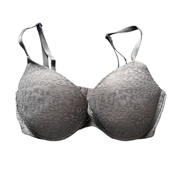 Victoria's Secret Other - Victoria’s Secret PINK Wear Everywear Push Up Lace Animal Print Black Bra 34D